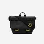 Lacoste bolsa mensageiro repelente de água com impressão de assinatura homens noir cal k68 88BL2036