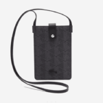 Lacoste bolsa para smartphone em canvas com monograma the blend homens monograma noir gris h45 88BL2037 - Image 2