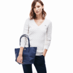Lacoste bolsa pequena com zíper conceito l.12.12 mulheres alto risco vermelho 883 88BL2803 - Image 6