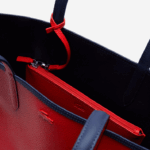 Lacoste bolsa tote bicolor reversível anna mulheres fuzileiro naval 166 vermelho 240 b50 88BL2828 - Image 6