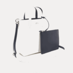 Lacoste bolsa tote reversível de lona revestida anna mulheres farine blue nuit l44 88BL2780 - Image 2