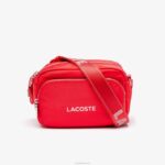 Lacoste bolsa transversal de náilon de marca homens pompier blanc k08 88BL2071
