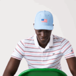 Lacoste boné ajustável da bandeira americana do esporte da taça dos presidentes homens azul 5r4 88BL2332 - Image 2