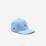 Lacoste boné ajustável da bandeira americana do esporte da taça dos presidentes homens azul 5r4 88BL2332 - Image 3