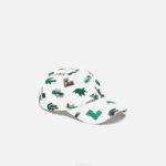 Lacoste boné com estampa de crocodilo homens branco 001 88BL2250