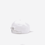 Lacoste boné de sarja de algodão orgânico ajustável homens branco 001 88BL2139 - Image 2