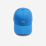 Lacoste boné de sarja de algodão orgânico homens azul kxb 88BL2148 - Image 3