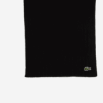 Lacoste cachecol de lã com nervuras homens preto 031 88BL2283 - Image 2