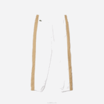 Lacoste calça de faixa contrastante crianças branco bege wn5 88BL3224 - Image 5