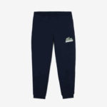 Lacoste calça de lã não escovada homens azul marinho 166 88BL309 - Image 4