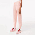 Lacoste calça de malha de algodão mulheres rosa kf9 88BL2403 - Image 2