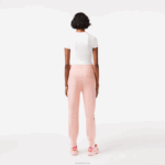 Lacoste calça de malha de algodão mulheres rosa kf9 88BL2403 - Image 3