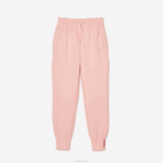 Lacoste calça de malha de algodão mulheres rosa kf9 88BL2403 - Image 4