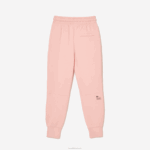 Lacoste calça de malha de algodão mulheres rosa kf9 88BL2403 - Image 5