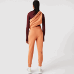 Lacoste calça de malha de algodão mulheres wwc laranja 88BL2405 - Image 3