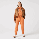 Lacoste calça de malha de algodão mulheres wwc laranja 88BL2405 - Image 7