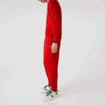 Lacoste calça de moletom de ajuste cônico homens vermelho 240 88BL987 - Image 2