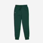 Lacoste calça de moletom de tênis de lã esportiva homens verde 132 88BL985