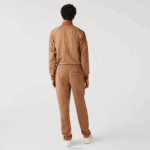 Lacoste calça de treino com estampa de monograma homens bege marrom zwm 88BL280 - Image 3