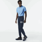 Lacoste calça de trilha slim fit homens kxe azul 88BL344