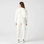 Lacoste calça estampada náutica mulheres branco 70v 88BL2554 - Image 3