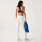 Lacoste calça estampada náutica mulheres branco 70v 88BL2554 - Image 4