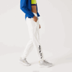 Lacoste calça estampada náutica mulheres branco 70v 88BL2554 - Image 8