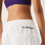 Lacoste calça estampada náutica mulheres branco 70v 88BL2554 - Image 9