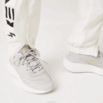 Lacoste calça estampada náutica mulheres branco 70v 88BL2554 - Image 10