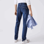 Lacoste calça jeans slim fit de algodão homens azul mk9 88BL419 - Image 4