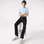 Lacoste calça jeans slim fit de algodão homens azul ml4 88BL420