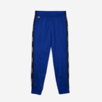 Lacoste calça jogging piquê esporte homens azul marinho branco 1mt 88BL1141