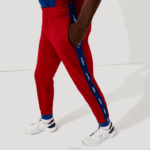 Lacoste calça jogging piquê esporte homens vermelho azul branco zt4 88BL1142 - Image 2