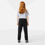 Lacoste calças de bandas impressas crianças preto azul 985 88BL3223 - Image 2