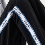 Lacoste calças de bandas impressas crianças preto azul 985 88BL3223 - Image 6
