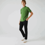Lacoste calças de gabardine elásticas slim fit homens preto 031 88BL548 - Image 2