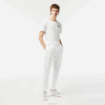 Lacoste calças de golfe esportivas homens branco 70v 88BL421