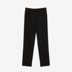 Lacoste calças de mistura de lã leve mulheres preto 031 88BL2648