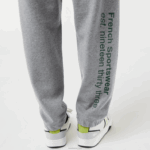 Lacoste calças de treino impressas homens ano chine cinza 88BL1012 - Image 6
