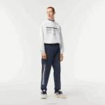 Lacoste calças elásticas à prova d'água homens kxe azul 88BL336