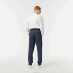 Lacoste calças elásticas à prova d'água homens kxe azul 88BL336 - Image 3