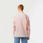 Lacoste camisa de linho homens rosa claro t03 88BL470 - Image 3