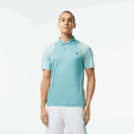Lacoste camisa pólo de poliéster reciclado de tênis homens perfeito br8 88BL84