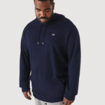Lacoste camiseta com capuz xl homens azul marinho 166 88BL781