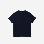 Lacoste camiseta de algodão com letras de crocodilo e gola redonda Rapazes azul marinho 166 88BL3118 - Image 2