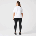 Lacoste camiseta de algodão premium com gola redonda mulheres branco 001 88BL2590 - Image 8