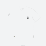 Lacoste camiseta de jérsei de algodão orgânico de ajuste relaxado homens branco 001 88BL224