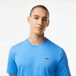Lacoste camiseta esportiva respirável homens azul l99 88BL50 - Image 2