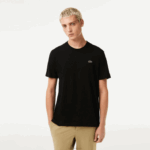 Lacoste camiseta esportiva respirável homens preto 031 88BL52