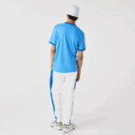 Lacoste camiseta gola contrastante regular fit homens azul 4x 88BL856 - Image 3